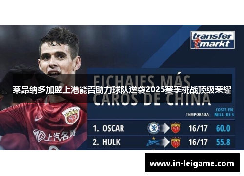 莱昂纳多加盟上港能否助力球队逆袭2025赛季挑战顶级荣耀